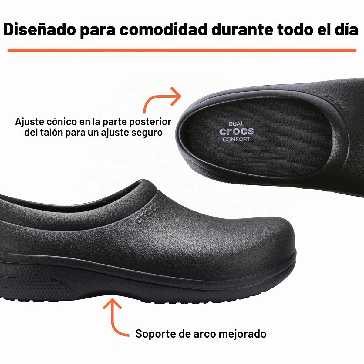 Crocs Unisex-Adult On The Clock Work Slip On