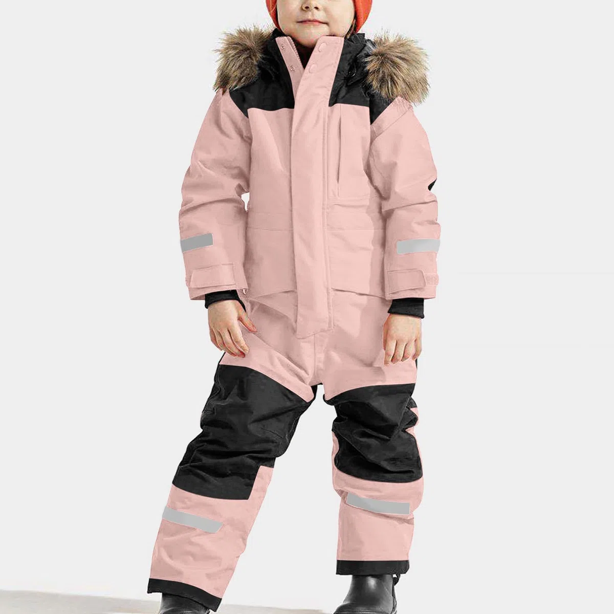 Traje de nieve de una pieza para niños, resistente al viento, impermeable, térmico, con capucha, resistente al viento, softshell, overol de snowboard para niños y niñas de 1 a 15 años