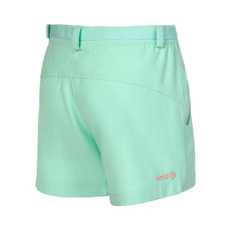 Izas RILLO W Pantalón Corto de Trekking para Mujer, Secado Rápido y Elástico, Repelente al Agua y Transpirable, Regular Fit con Trabillas y Bolsillos con Cremallera