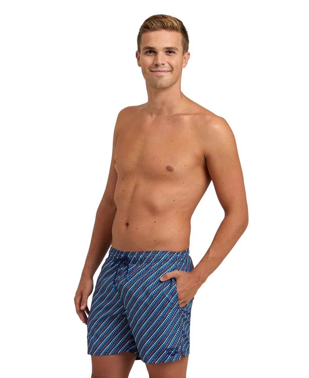 ARENA Men's Beach Boxer Allover Swim Trunks Hombre