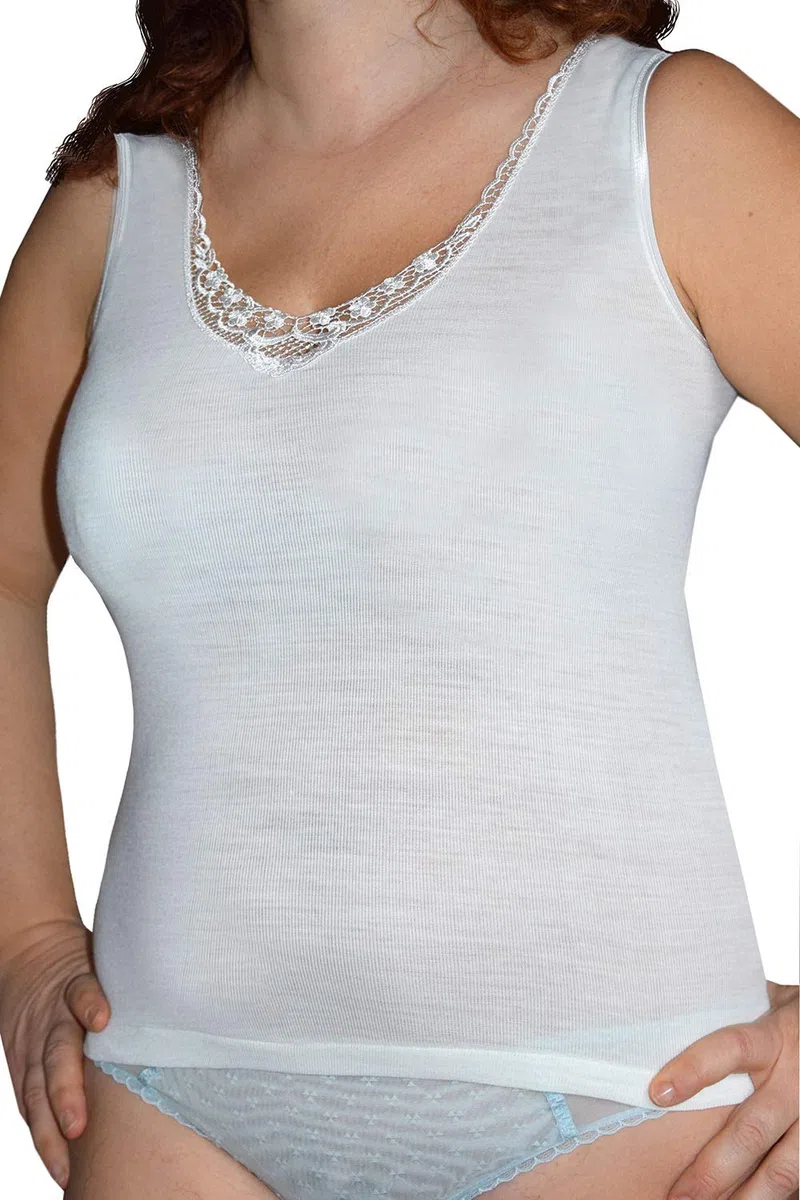Chaleco Camiseta de Tirantes Finos Ligeramente Entallada para Mujer Pack de 2