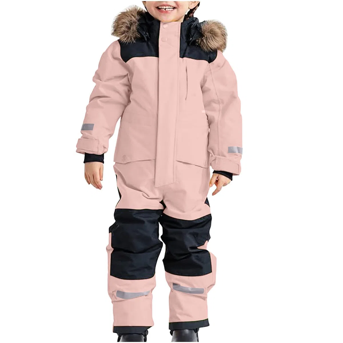 Traje de Nieve de una Pieza Impermeable y cálido para niños, Traje Nieve Invierno para Exteriores, esquí bebés y niñas.