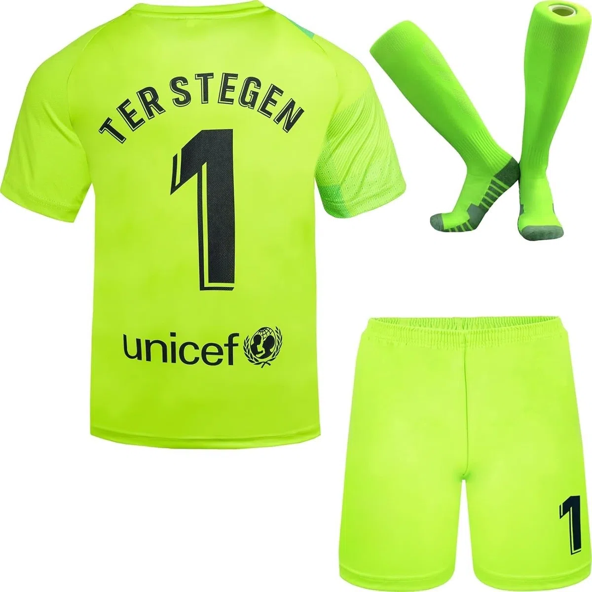 Barcelona TER Stegen - Camiseta de portero para niños, diseño de fútbol #1