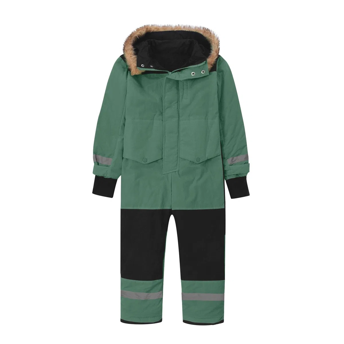 Traje de nieve para niños, unisex, mono de esquí de forro polar, impermeable, con capucha, traje de esquí, resistente al viento, invierno, grueso, cálido, pantalones de esquí para