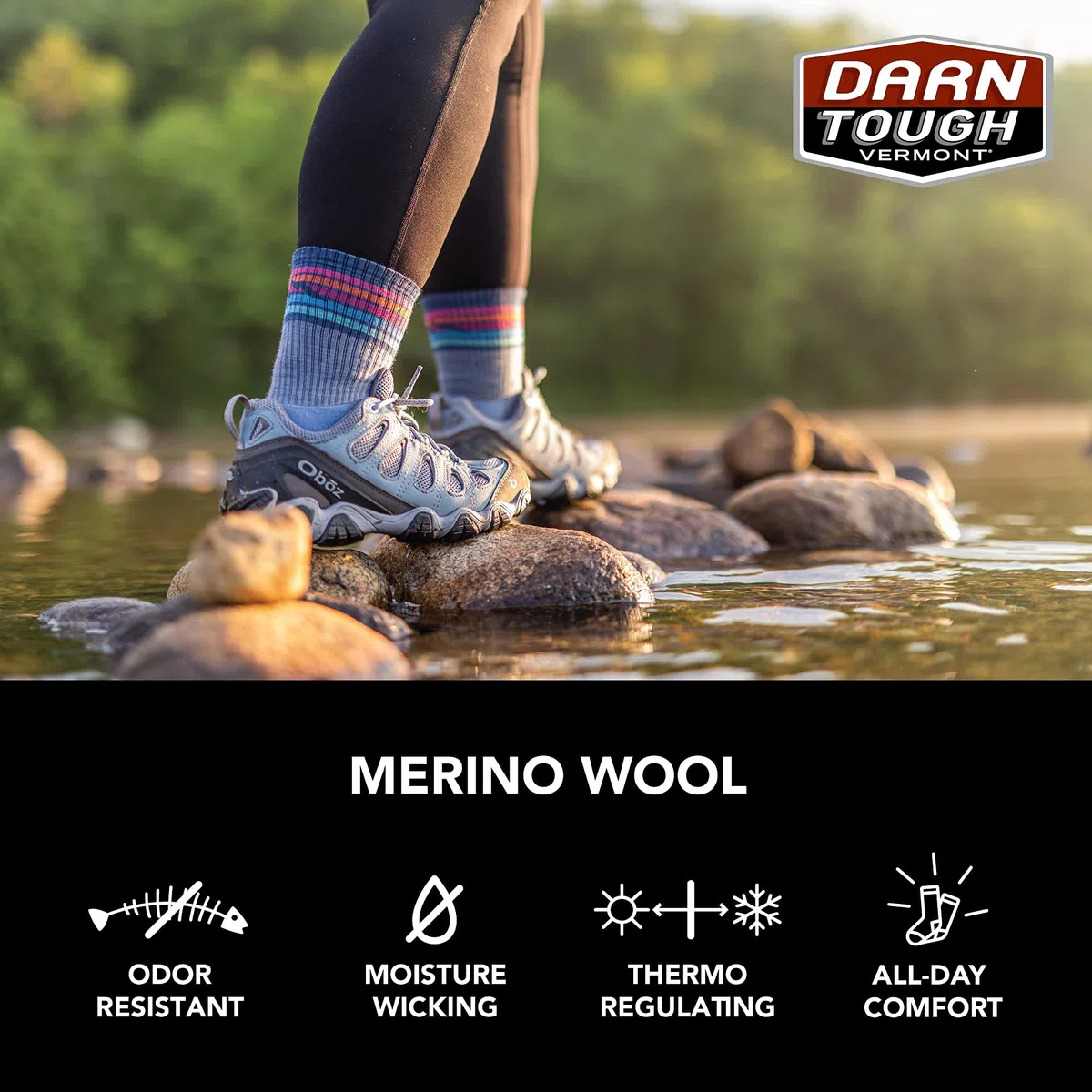 Darn Tough Hiker Micro Crew Midweight with Cushion Calcetines Mujer (Pack de 1)