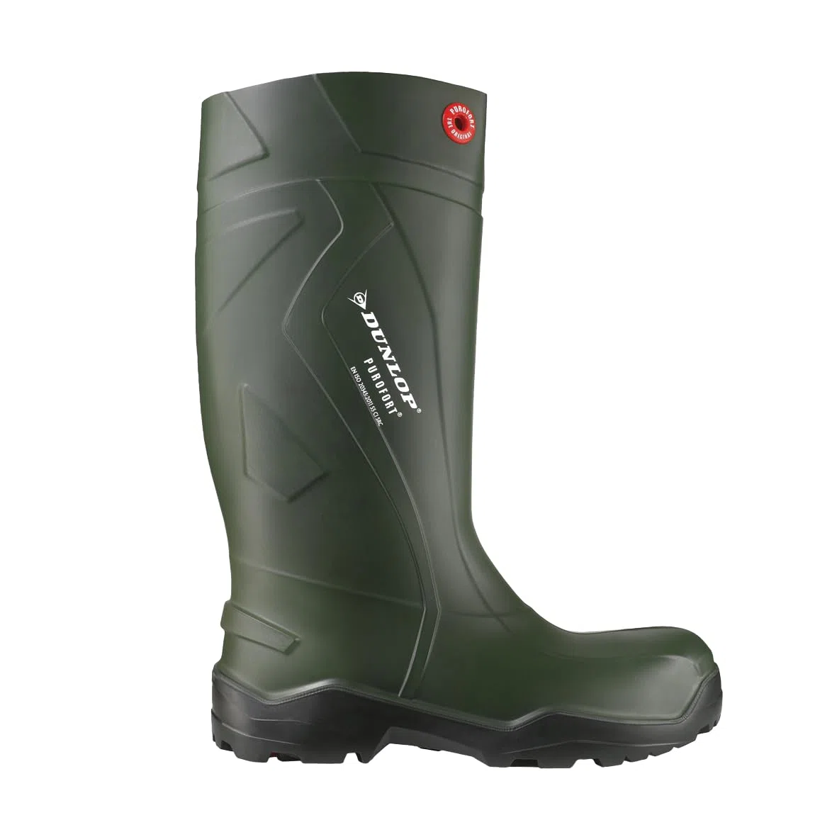 DUNLOP Purofort+ Rubber Boots, Green 08 – 100% Impermeable – Talla 43