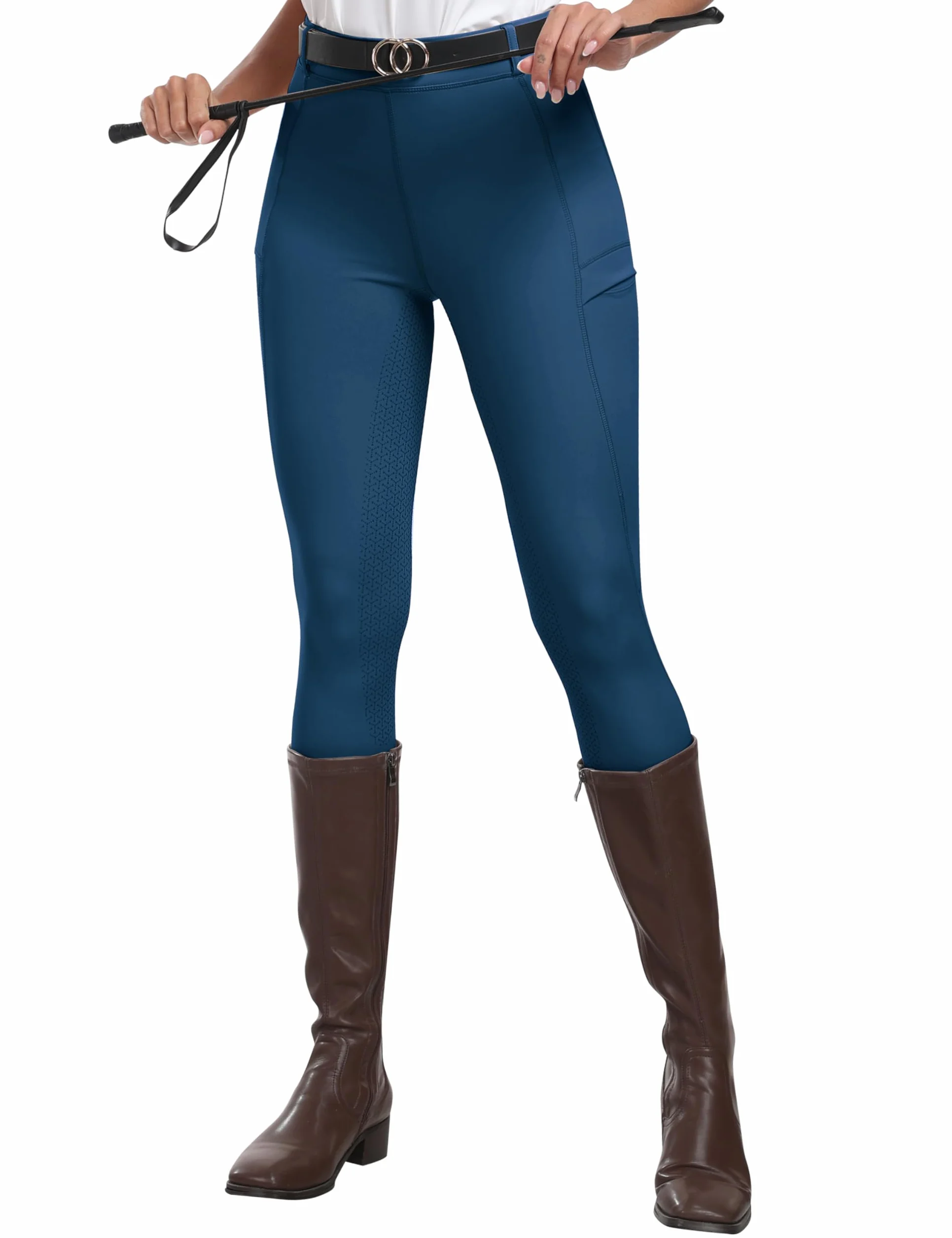 MoFiz Pantalones Hipica Mujer Pantalones Ecuestres Silicon Full Seat Mallas Equitacion Pantalones para Verano