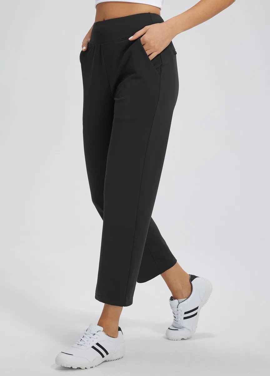 Libin Pantalones de Vestir Casuales Mujer Elástico Cintura, Traje Trabajo, Golf, Chándal, Deporte, Jogger con Bolsillos, para Oficina, Transpirables, Correr, Fitness