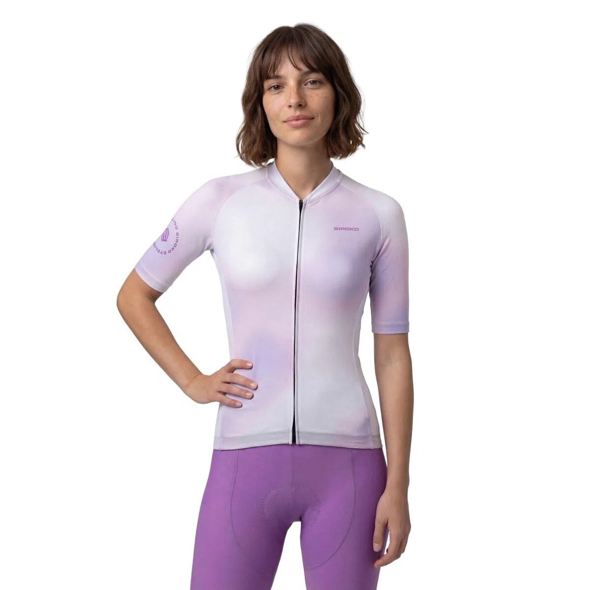 SIROKO Maillot de Manga Corta Ciclismo M2-W NRC White Blanco