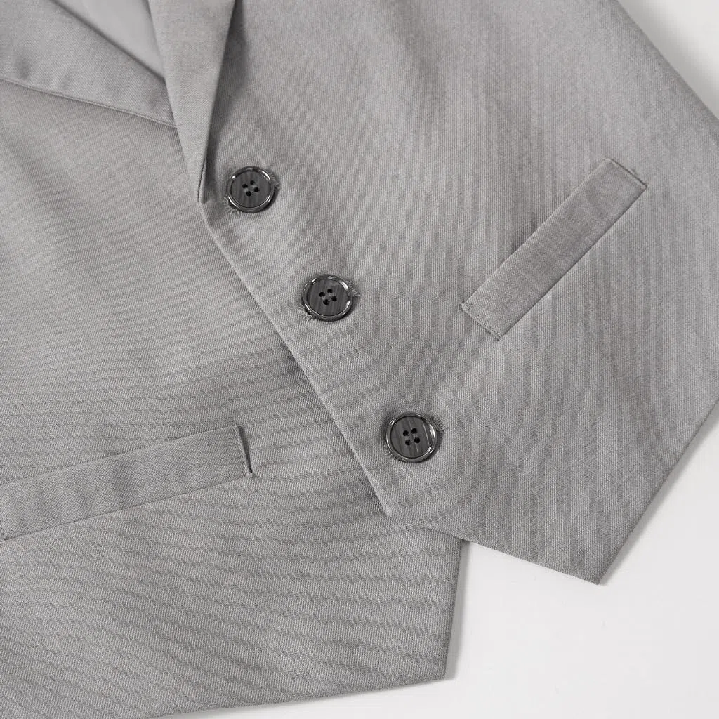 LOLANTA Traje Corto de Boda para niños, Conjunto de Ceremonia, Camisa + Pantalón + Chaleco + Pajarita, 2-13 años