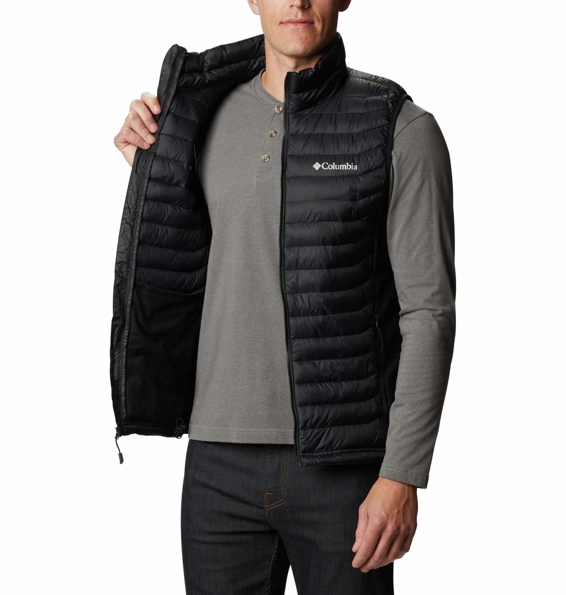 Columbia Powder Pass Hybrid Vest Chaleco Acolchado para Hombre