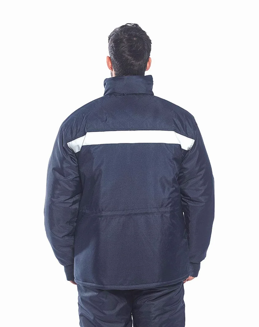 Portwest Chaqueta Coldstore, Tamaño: XL, Color: Marino, CS10NARXL