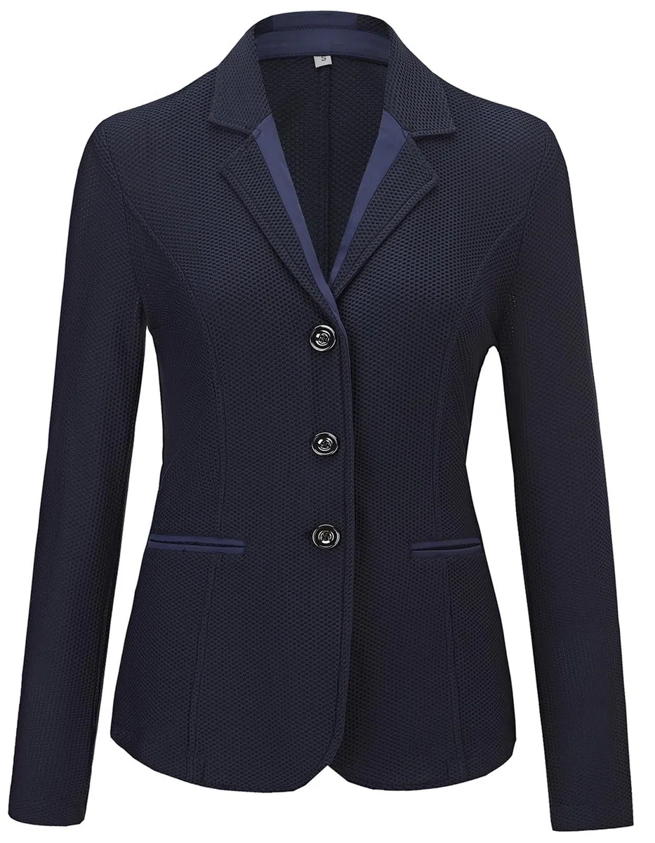 Uniforme de verano for caballero ecuestre, traje elástico transpirable for mujer, for competición adultos Para Concursos Hípicos
