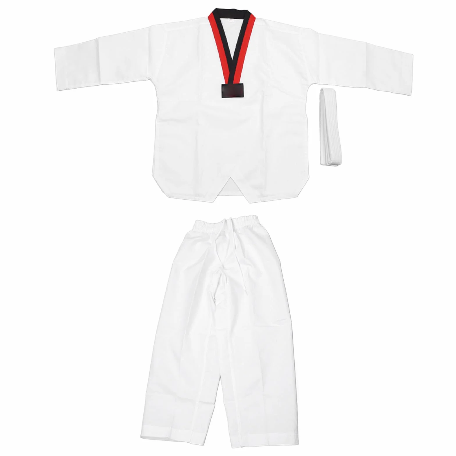 VGEBY Traje de Taekwondo Dobok Uniforme de Entrenamiento de Taekwondo Resistente y Cómodo y Transpirable para Niños de Altura 136-146 Cm