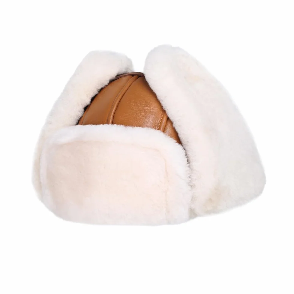 Sombrero de Trampero Unisex,Cálido Gorro de Aviador Ruso,Sombrero de Piel térmica en Invierno