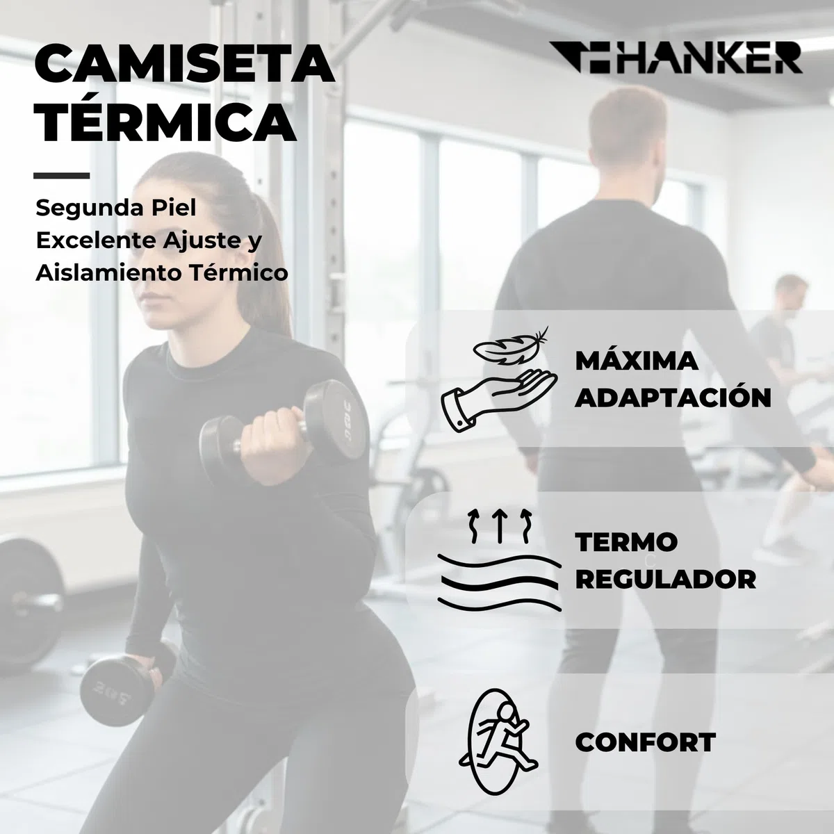 Camiseta Térmica Deportiva de Compresión Unisex | Manga Larga Ajuste Ideal para Ciclismo, Running y Trail Running