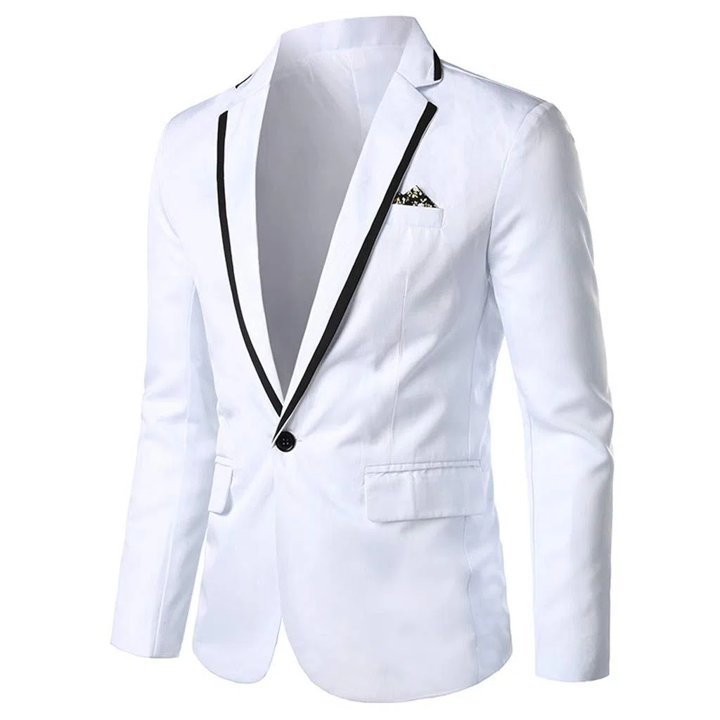 Genérico Blazers Hombre Casual, Chaqueta Americana Hombre Talla Grande, Transpirables De Solapa con Botones Tela Ligera Manga Larga Abrigo De Inspiración Británica Cómodo Americana