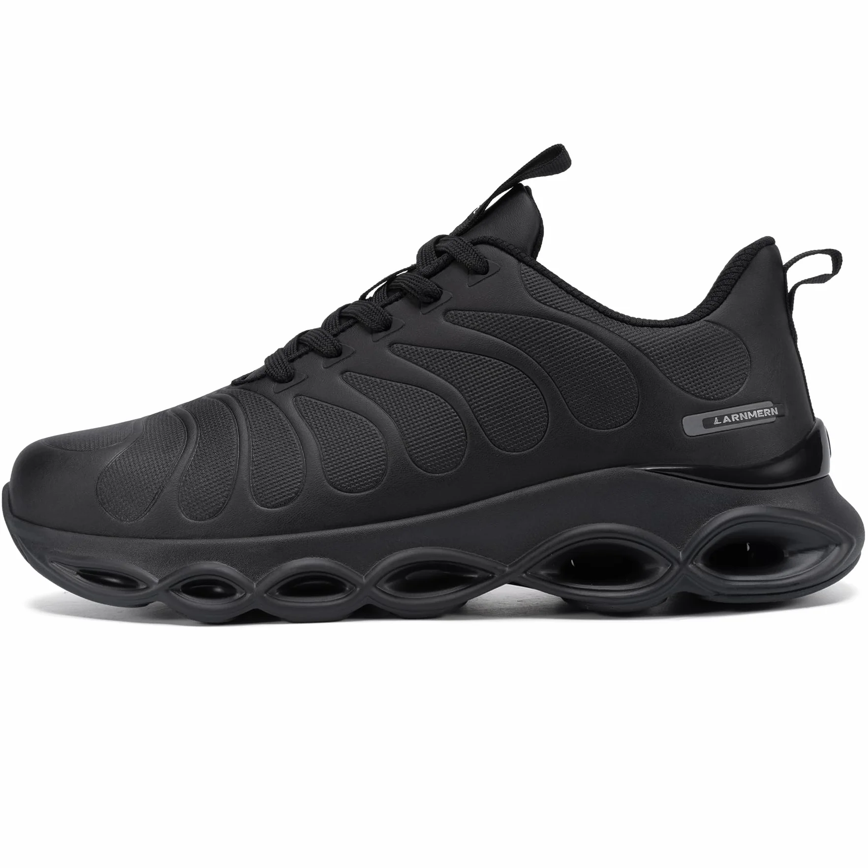LARNMERN Zapatos de Seguridad para Hombre Amortiguación Cómodo Impermeable Ligeras Moda Punta de Acero Anti-Impacto Zapatillas de Seguridad