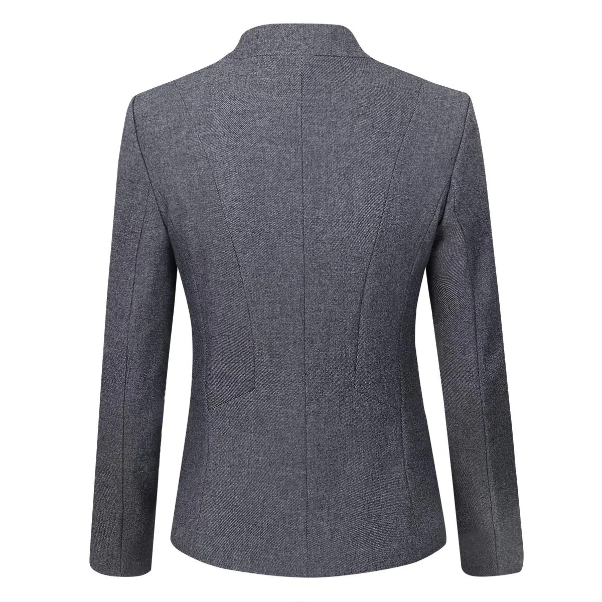 YYNUDA Conjunto de traje para mujer con falda/pantalón, ajustado, elegante atuendo para oficina Gris