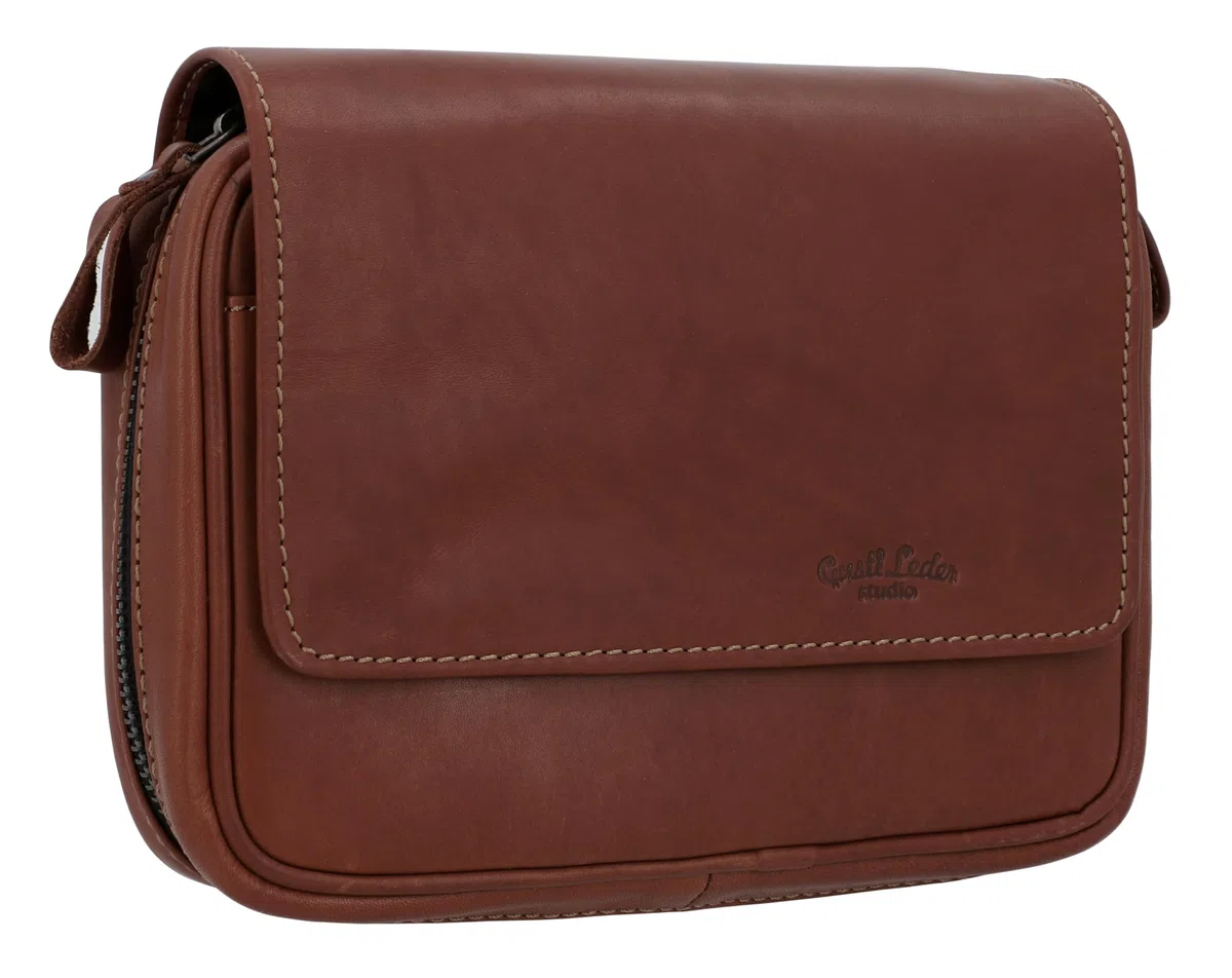 Gusti Leder studio "Rupert" Estuche de Cuero para Pipas(4) Tabaco Funda de Piel Auténtica Estilo Vintage Retro Unisex Regalo Elegante 2T3-22-6