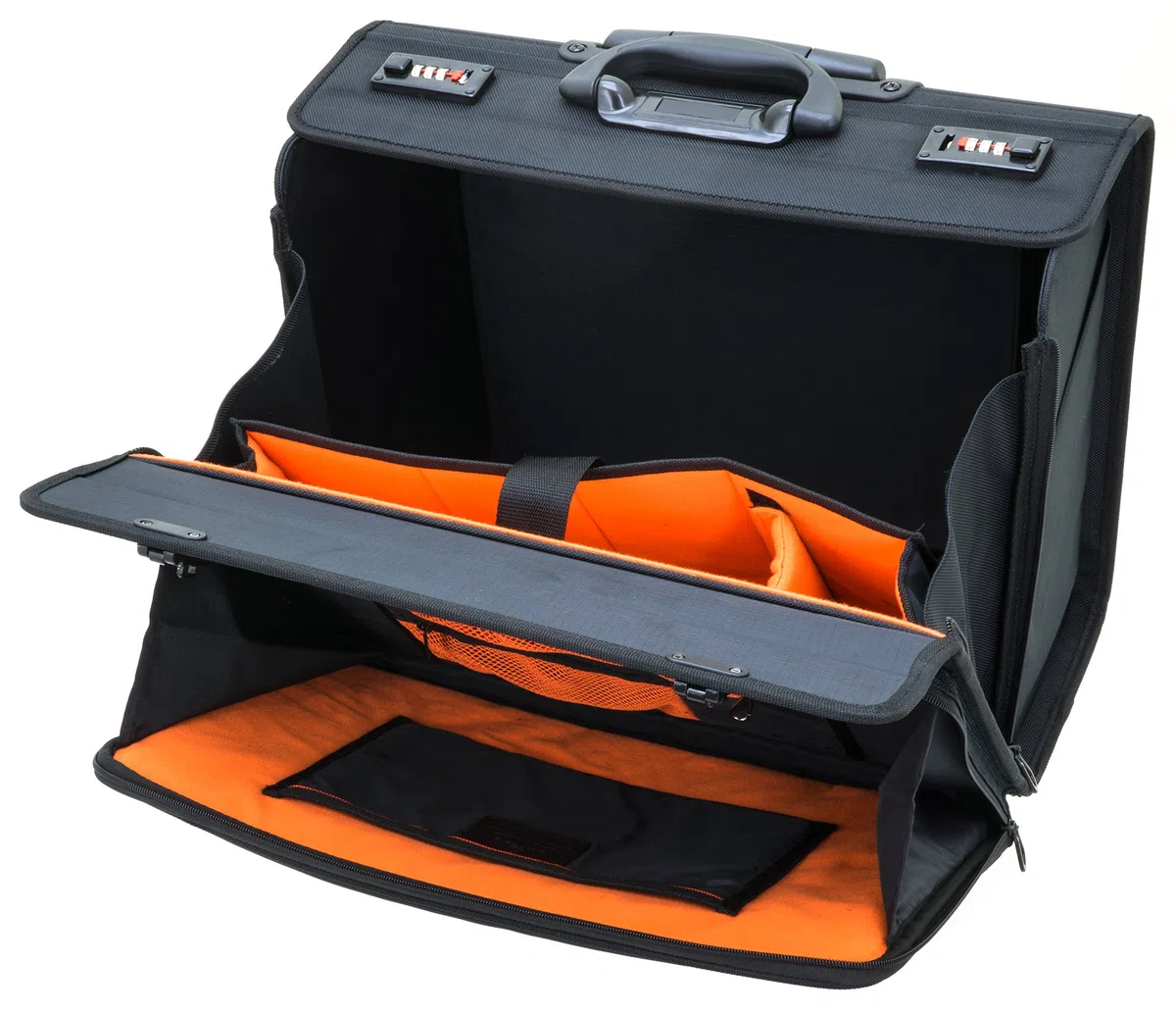 Davidts Pilot Case + Trolley The Davidt's Chase Negro