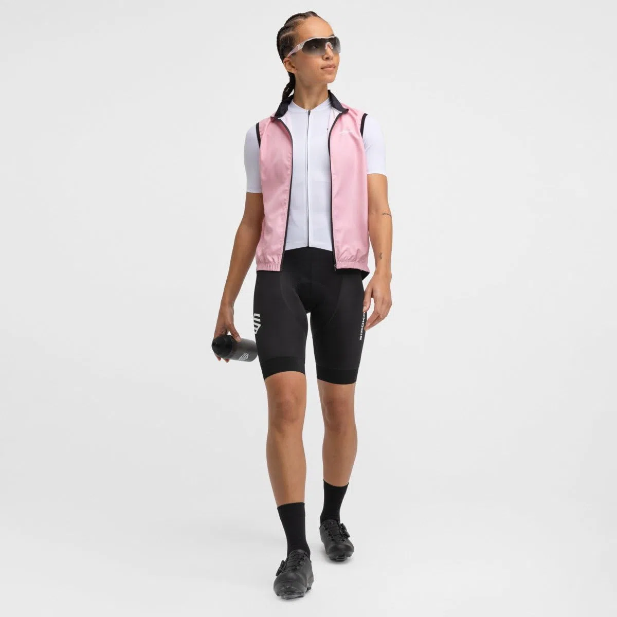 SIROKO - Chaleco Cortavientos de Ciclismo para Mujer V1-W Berthel - L - Rosa