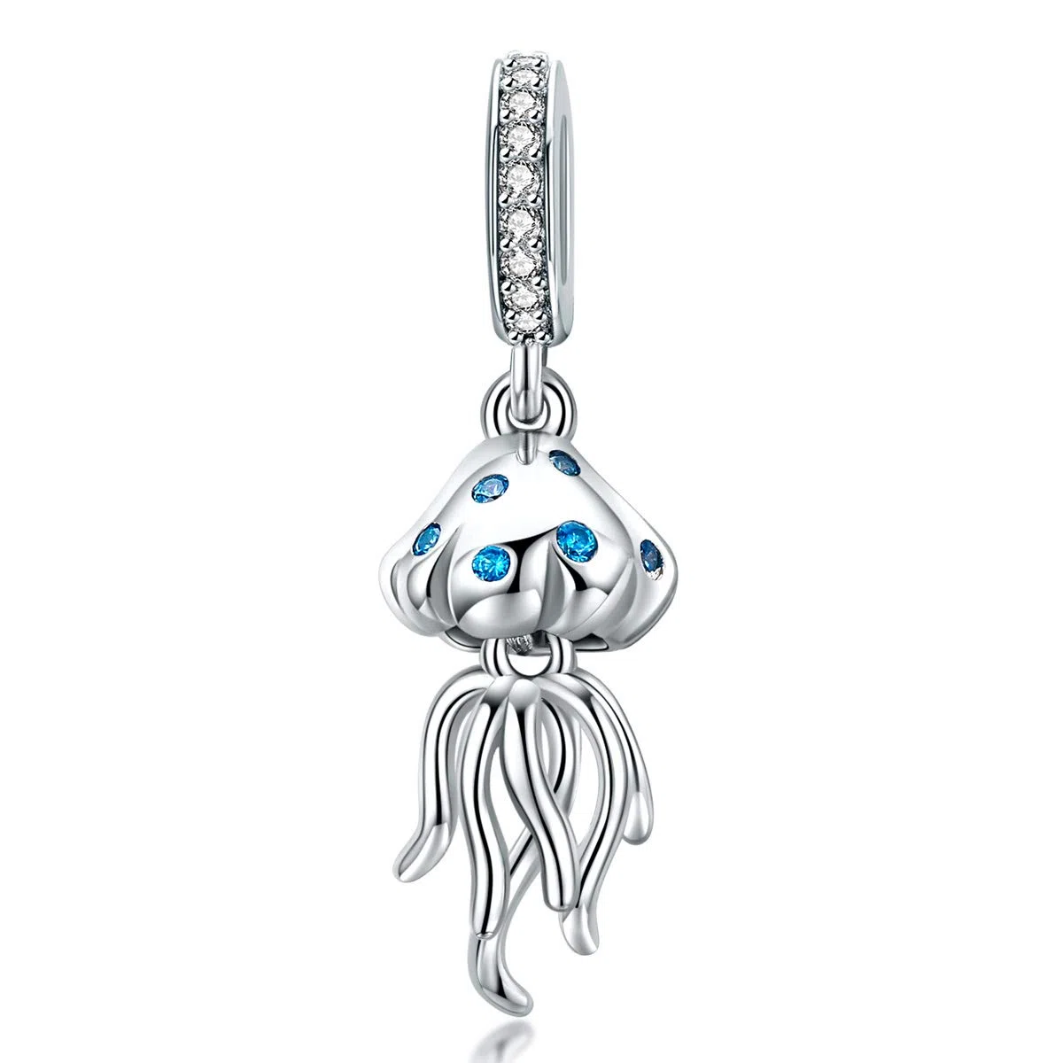 NewL Colgante de medusas de la serie mundial subacuática para pulsera y collar de plata de ley 925 auténtica joyería de bricolaje