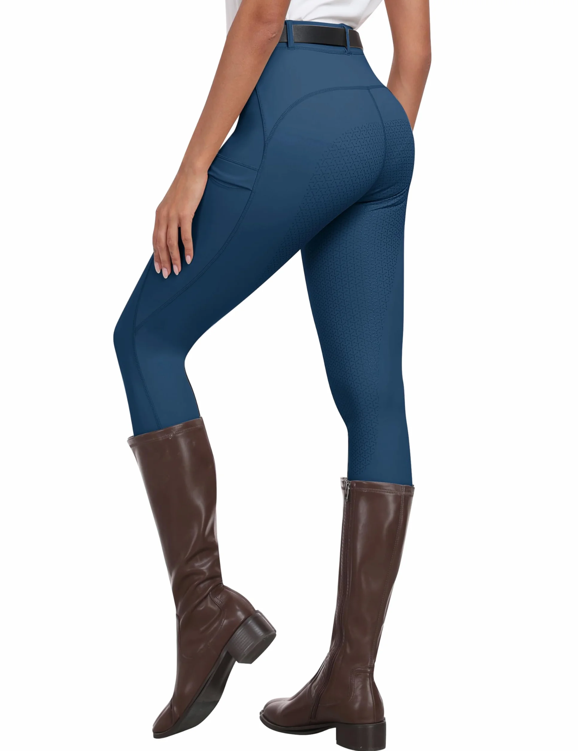 MoFiz Pantalones Hipica Mujer Pantalones Ecuestres Silicon Full Seat Mallas Equitacion Pantalones para Verano