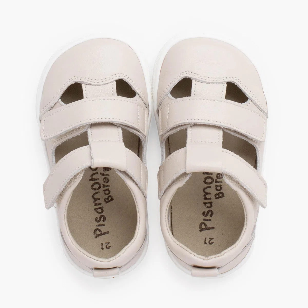 Pisamonas Sandalias Barefoot Cierre Doble Napa Niño