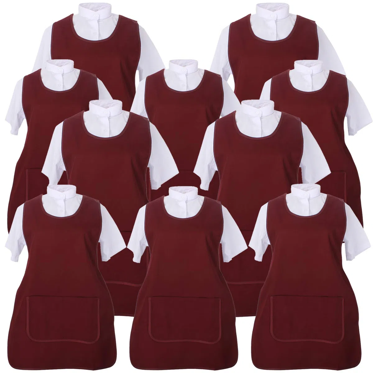 MISEMIYA - Pack*10 Pcs - DELANTAL LIMPIEZA UNIFORME LABORAL CLINICA MÉDICOS LIMPIEZA VETERINARIA SANITARIOS HOSTELERÍA- Ref.868