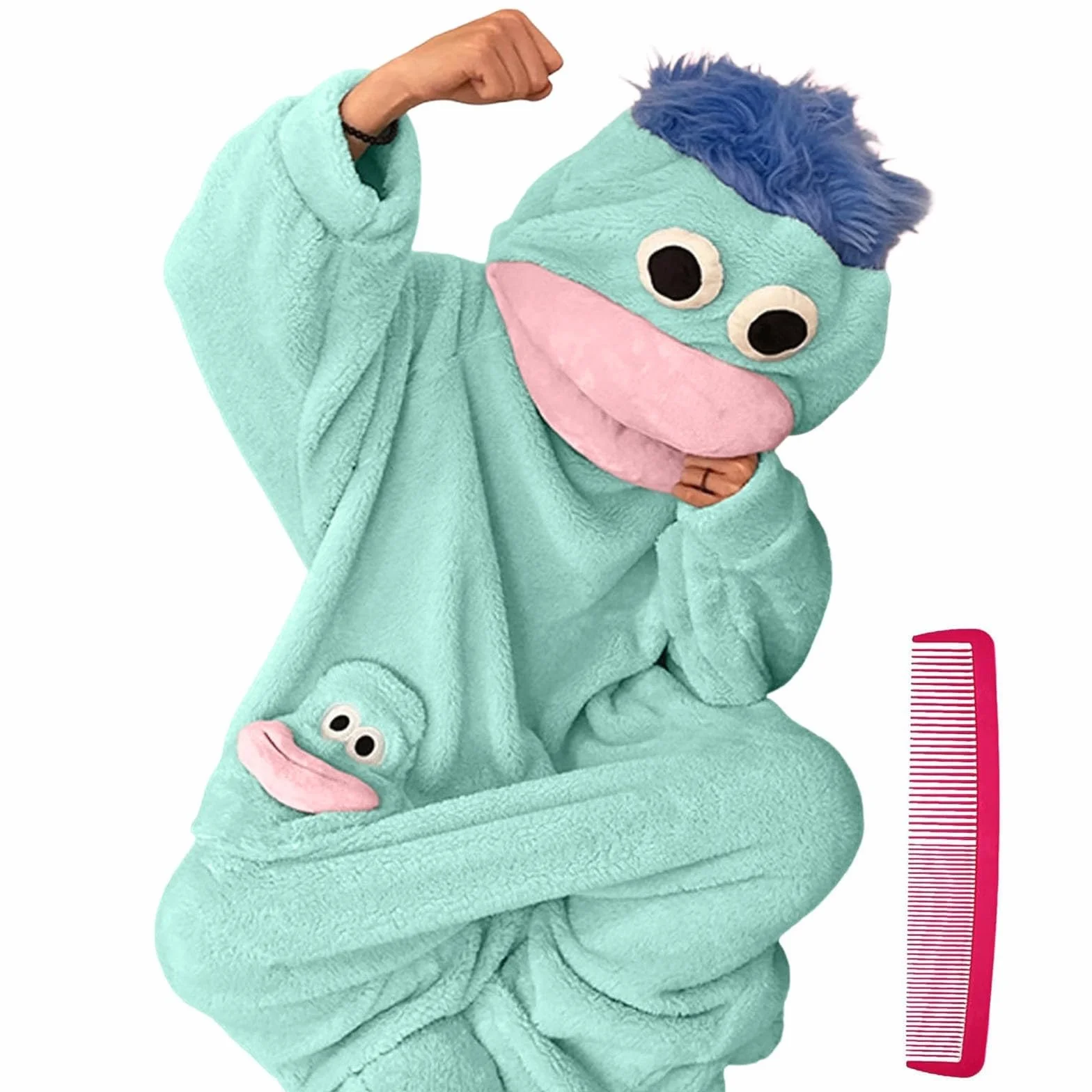 Genérico Pijama de Unisex Adulto Divertido Mono Pijama Monos Cosplay OversizedUna Pieza para Hombre y Mujer Disfraz Cosplay Ideal para Fiestas Ocio y Ropa de Casa2026
