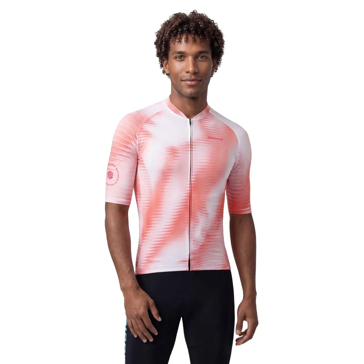 SIROKO Maillot de Manga Corta Ciclismo M2 NRC Pink Rosa