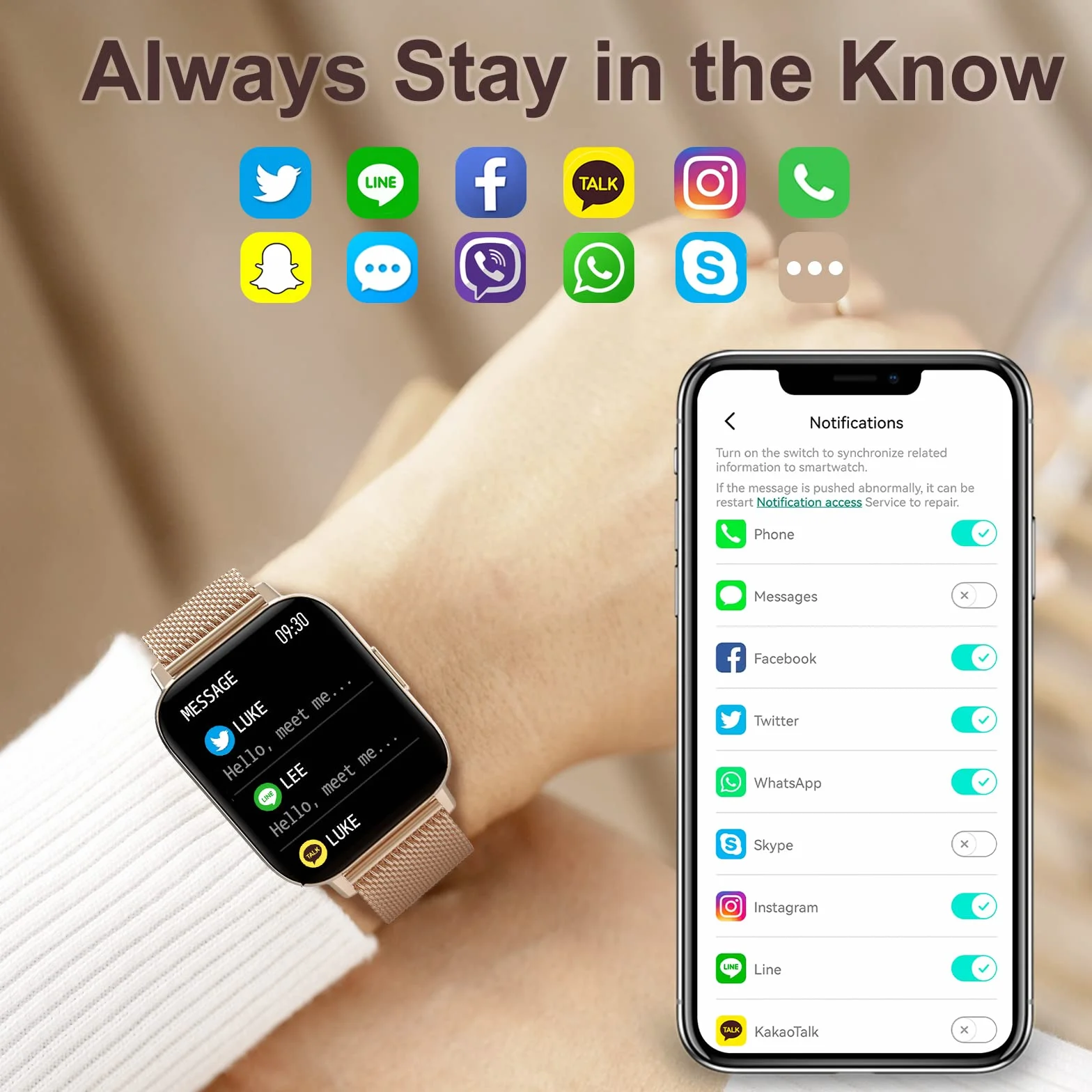 Reloj Inteligente Mujer con Llamadas Smartwatch Monitor de Sueño, Pulsometro, Oxímetro, Podómetro Caloría DIY Esfera Reloj, Reloj Digital iOS Android Pulsera de Actividad 8 Modos Deportivos