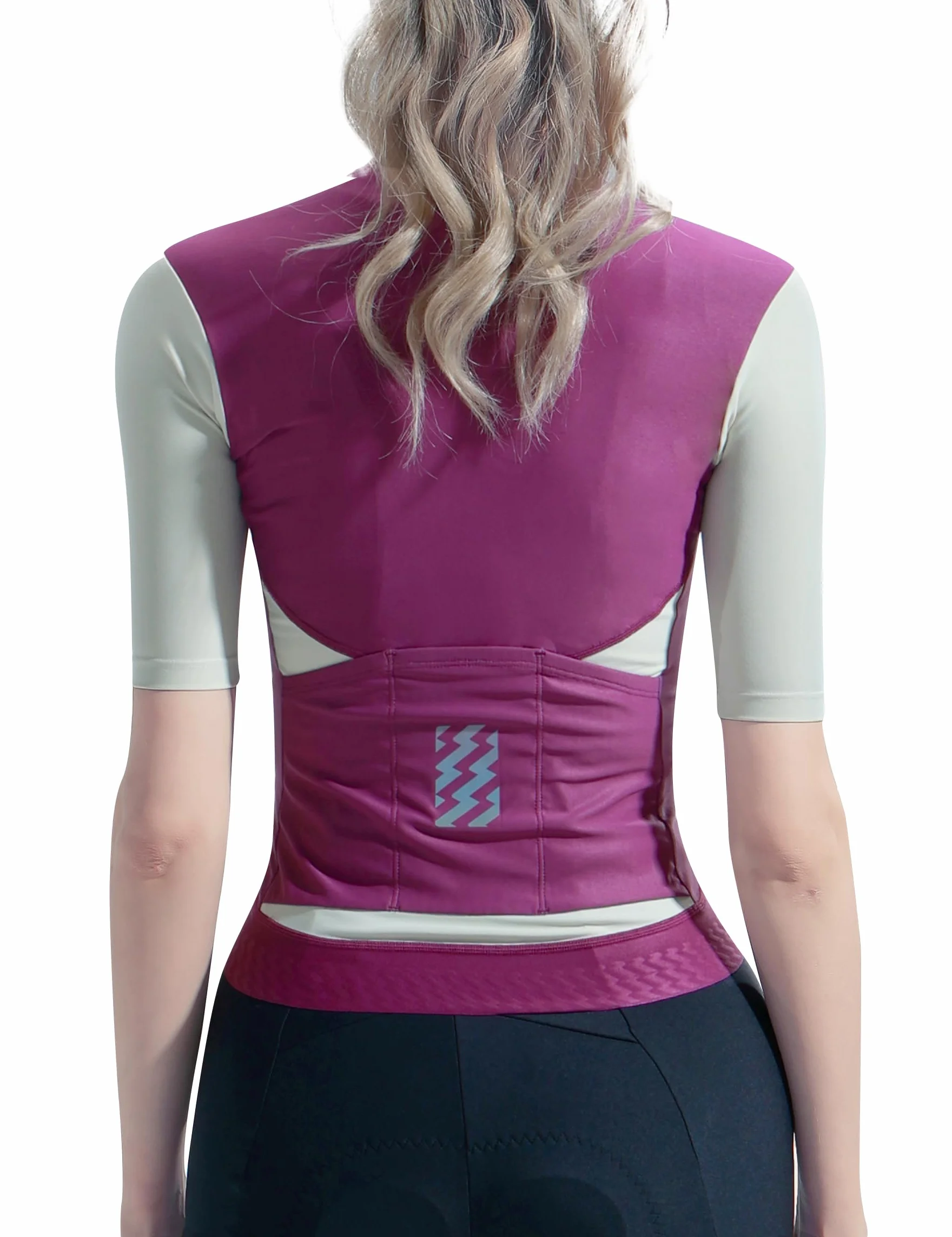 LAMEDA Maillot de Manga Corta Ciclismo Mujer Maillot para Bicicleta de Carretera Protección Solar