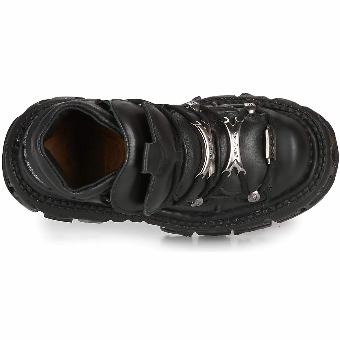 New Rock Botines Piel Militar Original Plataforma M.TANK106-C2 (Numeric_40)