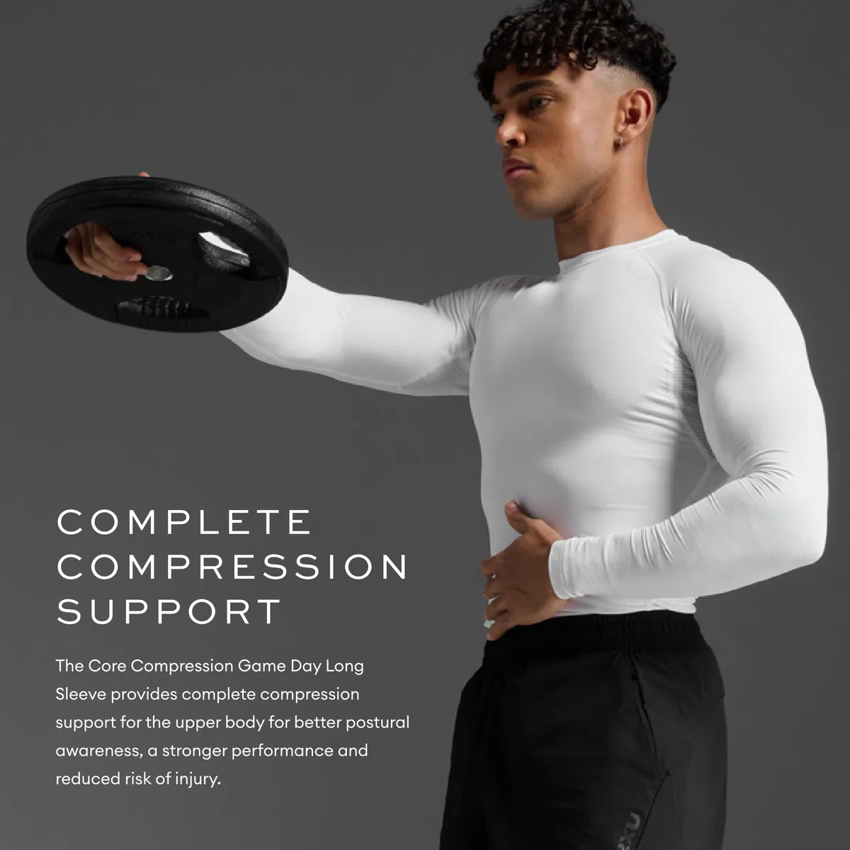 2XU Manga larga de compresión para hombre