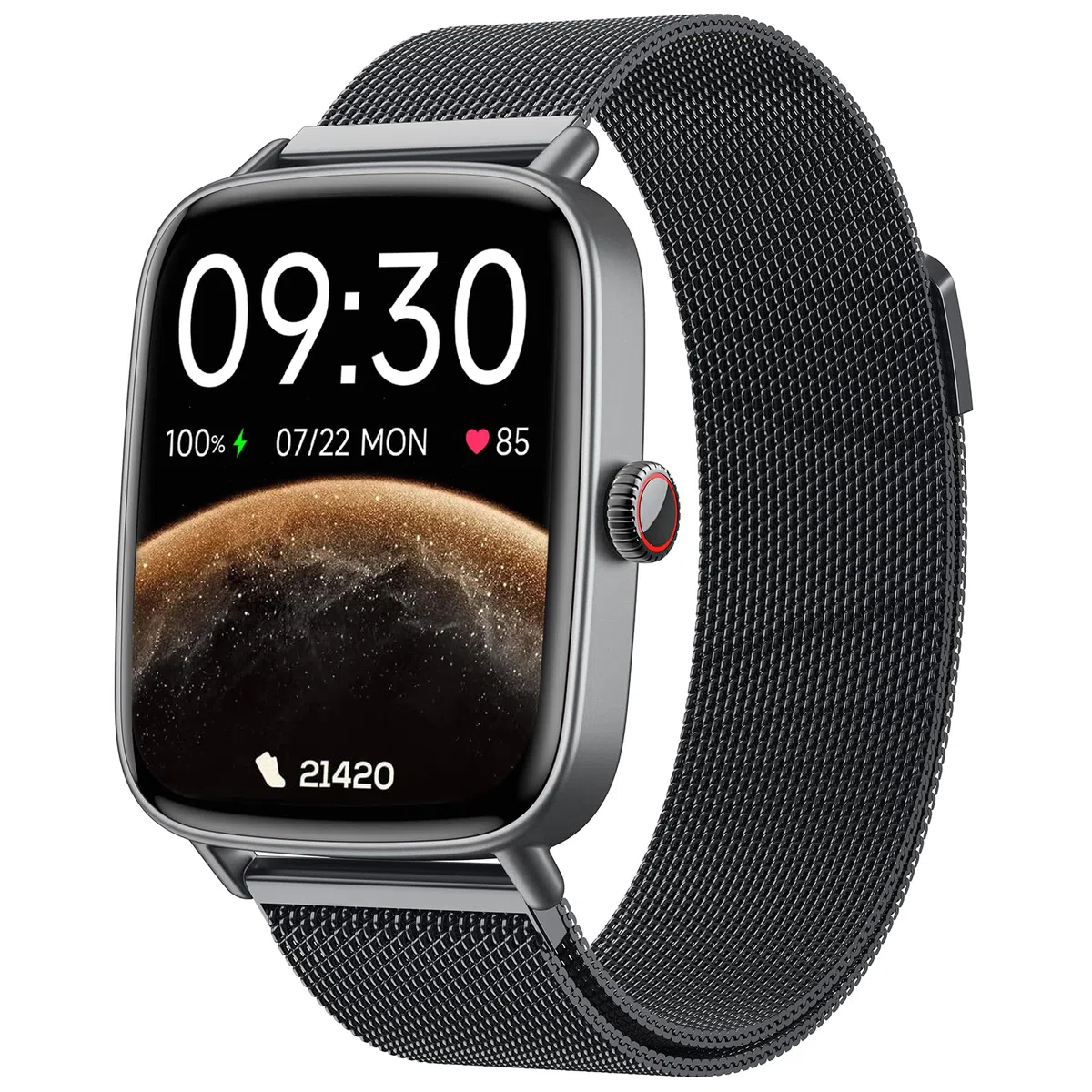 Fitpolo Reloj Inteligente Hombre, 1.85" Smartwatch con Llamadas Bluetooth y Whatsapp Notificación, Pulsómetro, IP68 Pulsera Actividad con 100+ Modos Deportivos, Monitor de Sueño para Android iOS