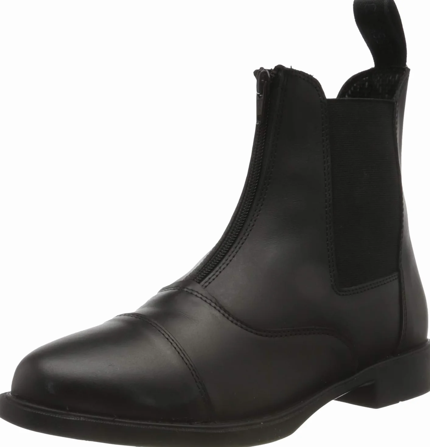 Rhinegold Boston Bota de Cuero con Cremallera Frontal