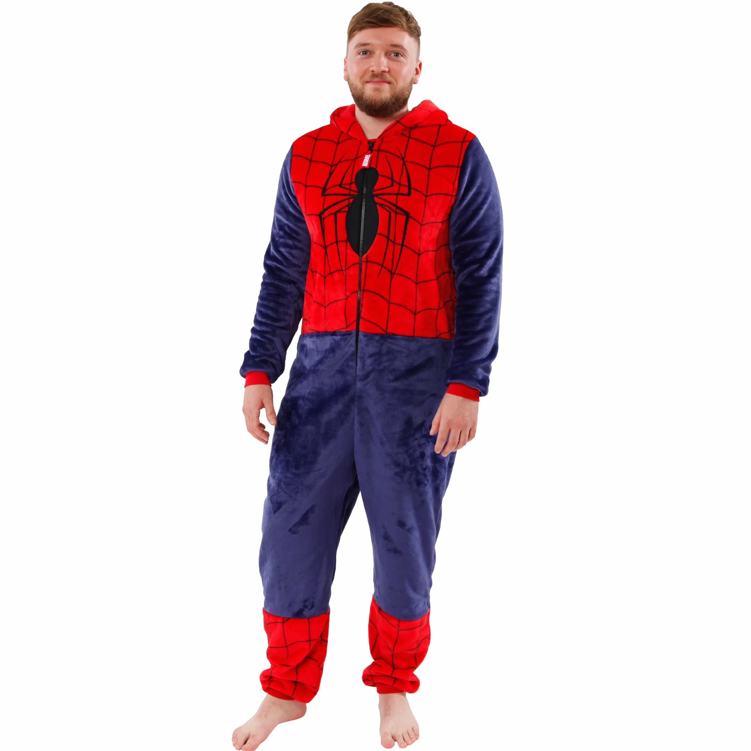 Marvel Monos Hombres | Spiderman Pijama De Mono Hombre | Disfraz Spider-Man Adulto | Merchandising Oficial de Spiderman