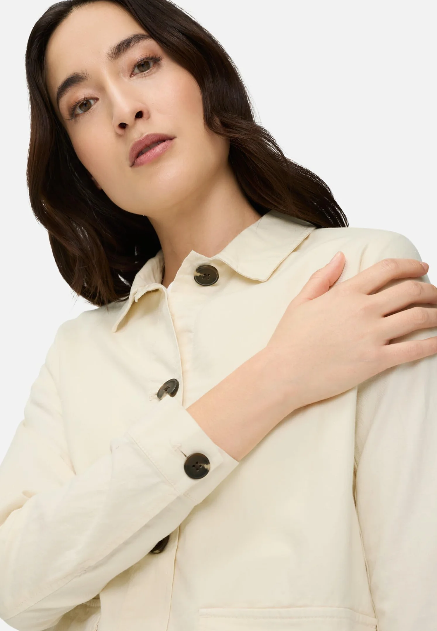 camel active 344190-5f98 Blazer Casual, Blanco, 44 Mujeres