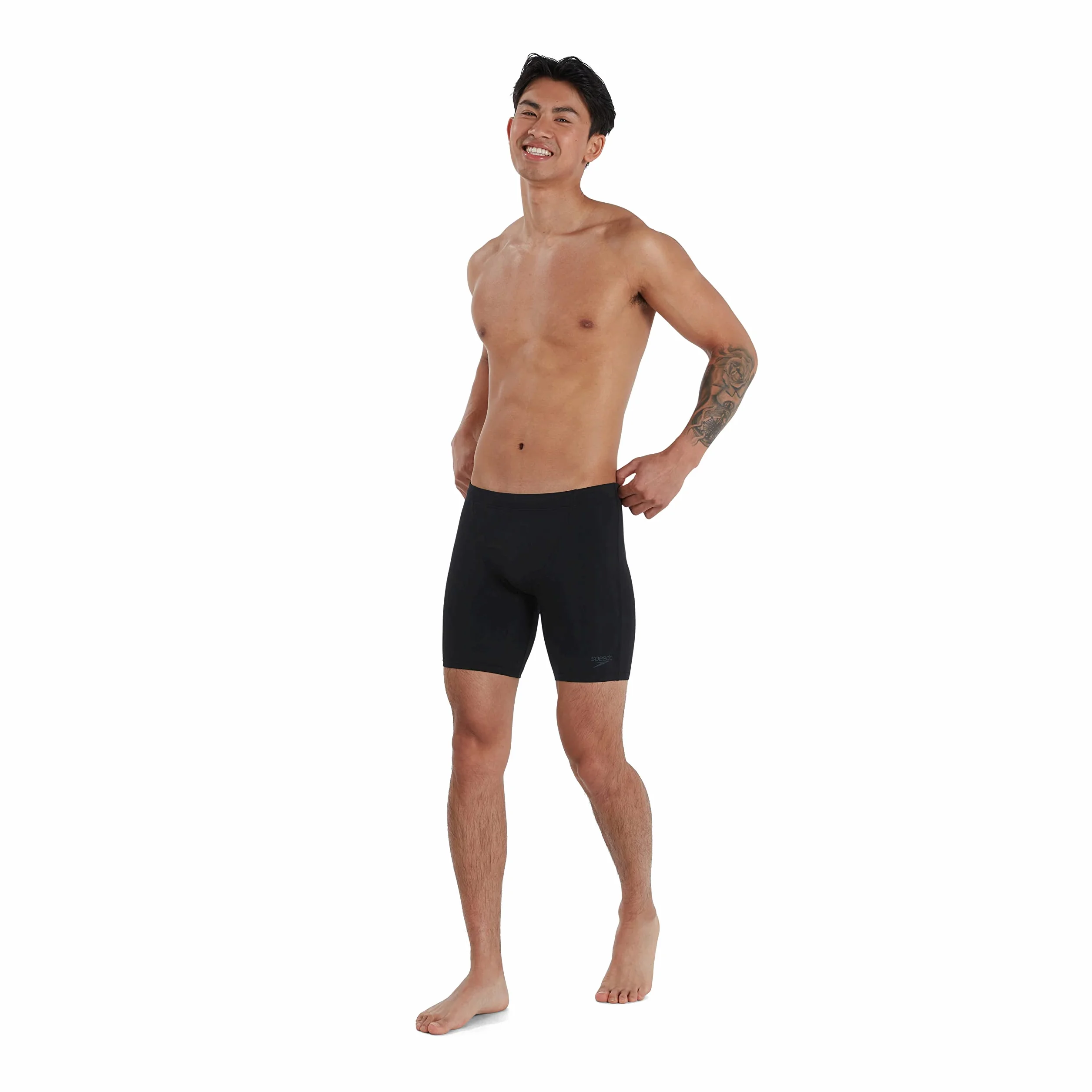 Speedo Eco Endurance+ V Cut Mid Jammers de natación Hombre, Negro, XXL