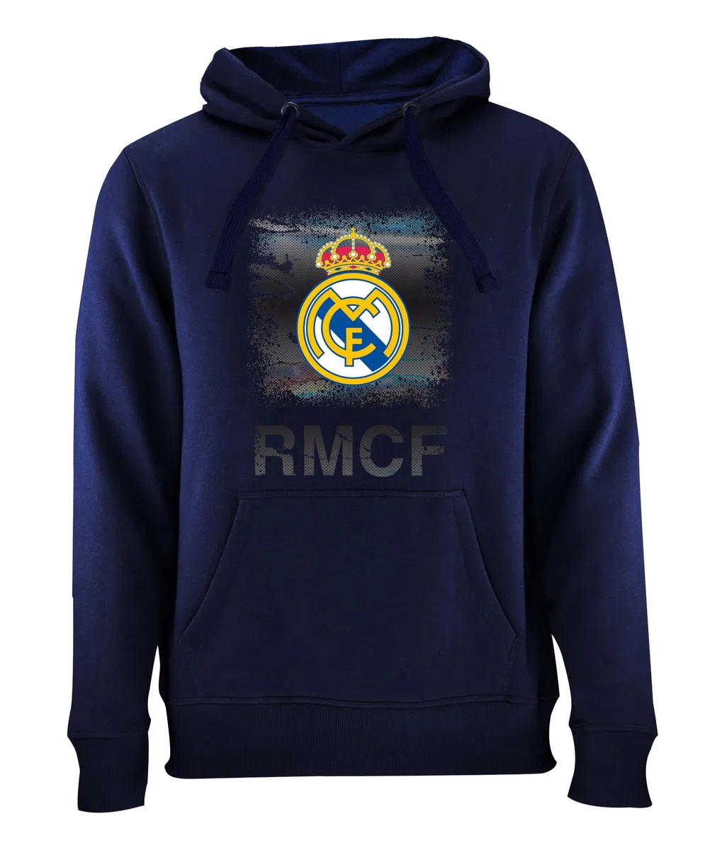 Sudadera Navy - Real Madrid CF Metallic Logo - Official Licensed Product