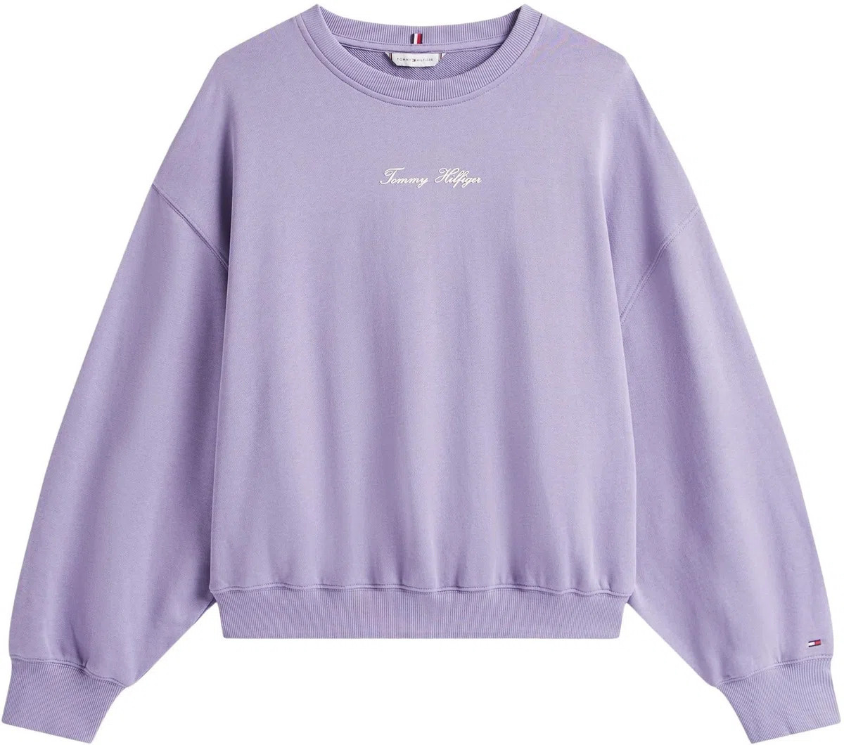 Tommy Hilfiger Sudadera Mujer Classic Script Terry con Cuello Redondo
