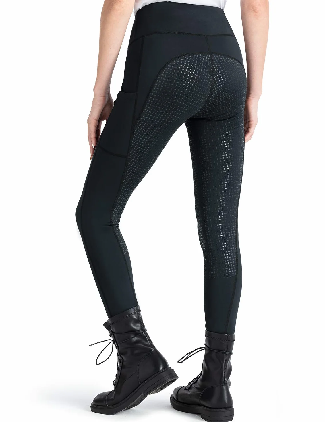 NAVISKIN Calzones de equitación para Mujer, Pantalones de equitación largas con Agarre de Silicona, Suaves y elásticas