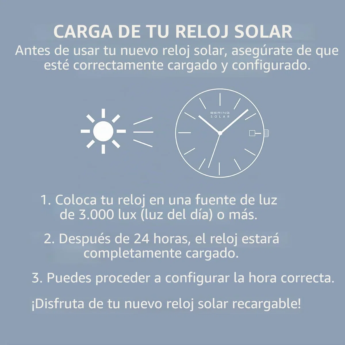 Bering 16433 Reloj Solar para Hombre con Caja de Acero Inoxidable de 33 mm y Esfera, Correa milanesa, Cristal de Zafiro y Resistencia al Agua de 3 ATM
