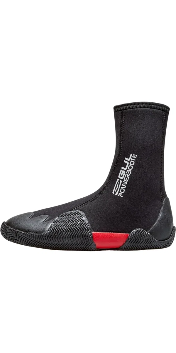 GUL Junior 5mm Powerboot Easy-Zip - Negro - Unisex - Talón y Puntera Reforzados para Mayor Durabilidad