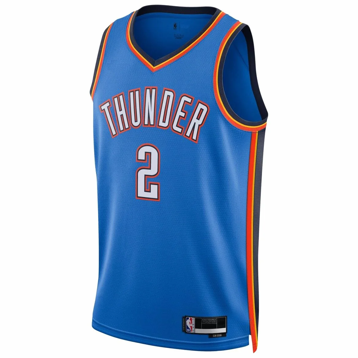 Shai Gilgeous-Alexander Oklahoma City Thunder NBA - Camiseta para niños y jóvenes, 8-20, edición azul con icono