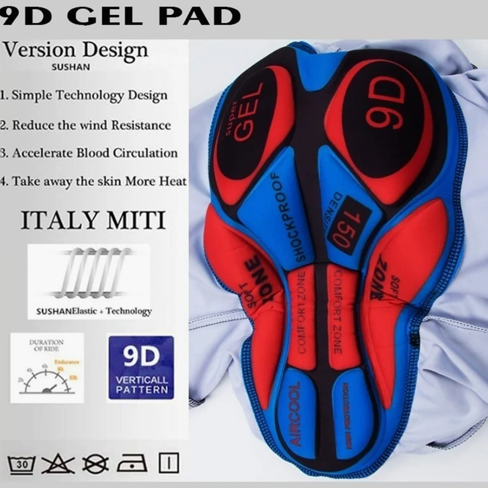 CYTSH Triatlón de Mujer Traje Traje de Ciclismo Traje sin Mangas Bike Body con Bolsillos Gel 9D Almohadilla MTB Traje de Uniforme de Equipo