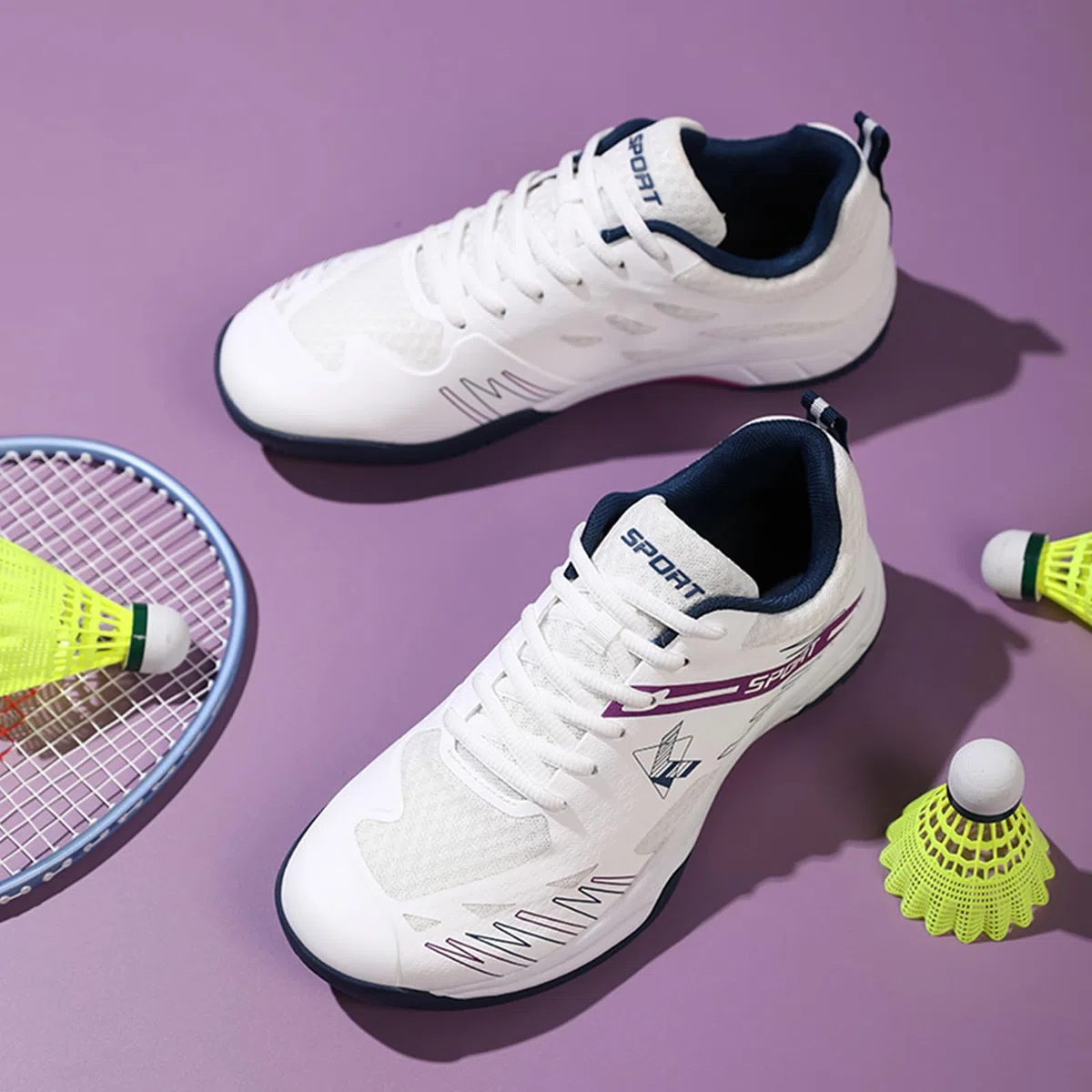 Zapatos de Bádminton para Hombre y Mujer, Zapatillas Transpirables de Pickleball, Squash, Voleibol