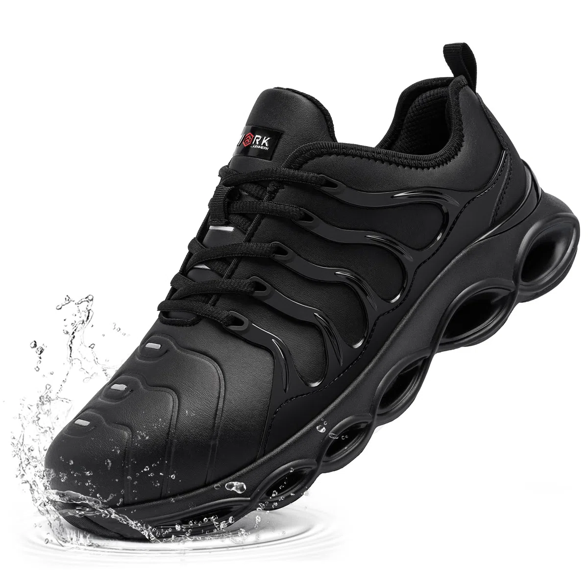LARNMERN Zapatos de Seguridad para Hombre Impermeable Zapatillas de Seguridad Amortiguación Cómodo Ligeras Moda Punta de Acero Anti-Impacto
